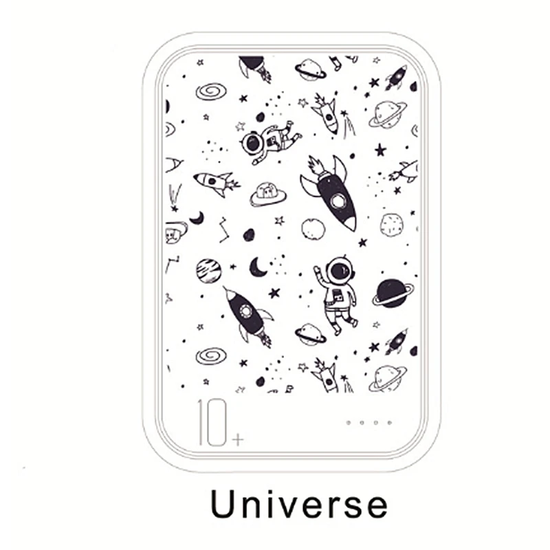 universe Maoxin портативное зарядное устройство типа c на базе Android ios, Внешнее зарядное устройство, аксессуары для телефона, розовое зарядное устройство, 10000 мА/ч, 11 цветов - Цвет: universe