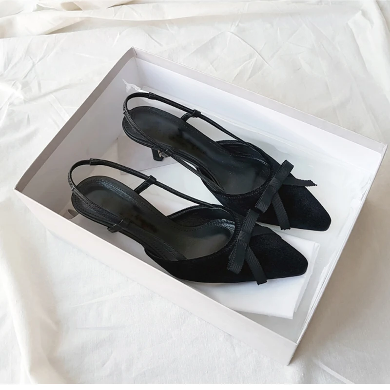 Женские босоножки на высоком каблуке 6 см 8 с бантом|Женские туфли| |