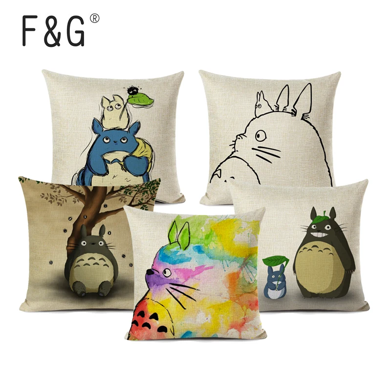 Мультяшный модный декоративный чехол для подушки МИЛЫЙ Тоторо наволочка