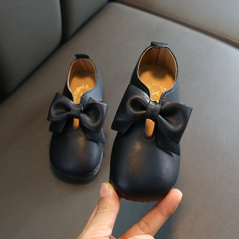 Детские кожаные туфли для девочек Вечерние принцессы Свадебные модельные