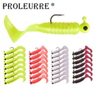 7 шт.лот Мягкая приманка в виде червей свинцовая рыболовная джиг-голова воблеры 5 см 3,2 г искусственная приманка силиконовая морская окунь Щука приманка Рыболовная Снасть