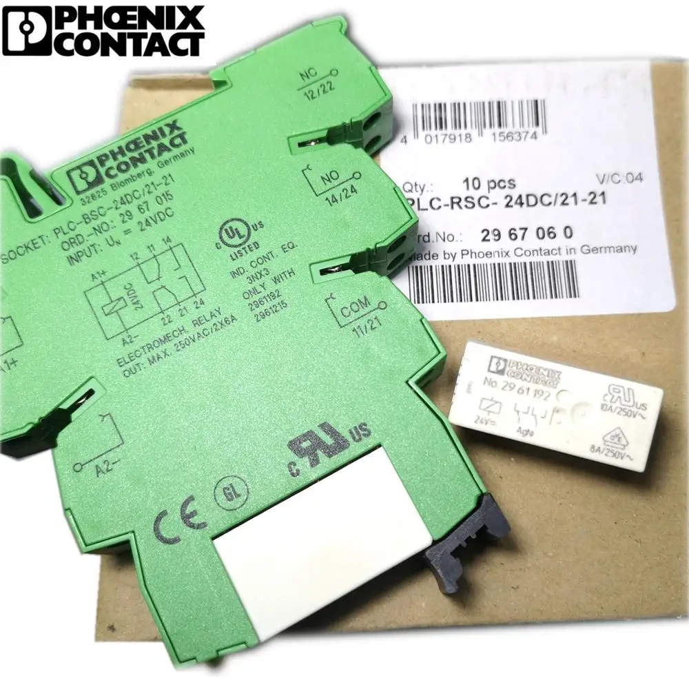 

OHCENIX CONTACT RELAY PLC-BSC-24DC 21-21 2967060 2967015 2961192 Brand new and original relay