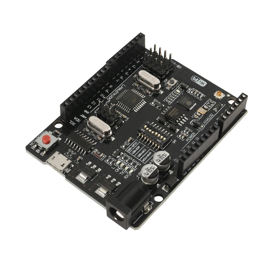 UNO R3 + Wi-Fi ATmega328P ESP8266 (32Мб оперативной памяти) USB-TTL CH340G для Arduino Uno NodeMCU WeMos - купить по