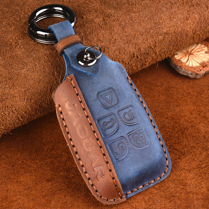 Кожаный Автомобильный Брелок дистанционного управления с ключом чехол Чехол для