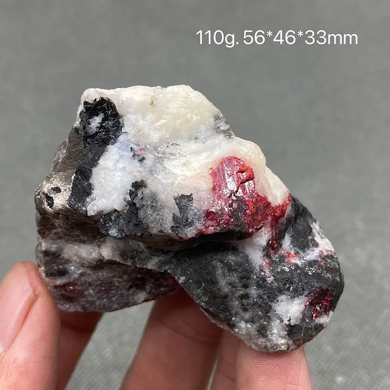 

Natural Cinnabar stone Original red Stone Healing Reiki Crystal