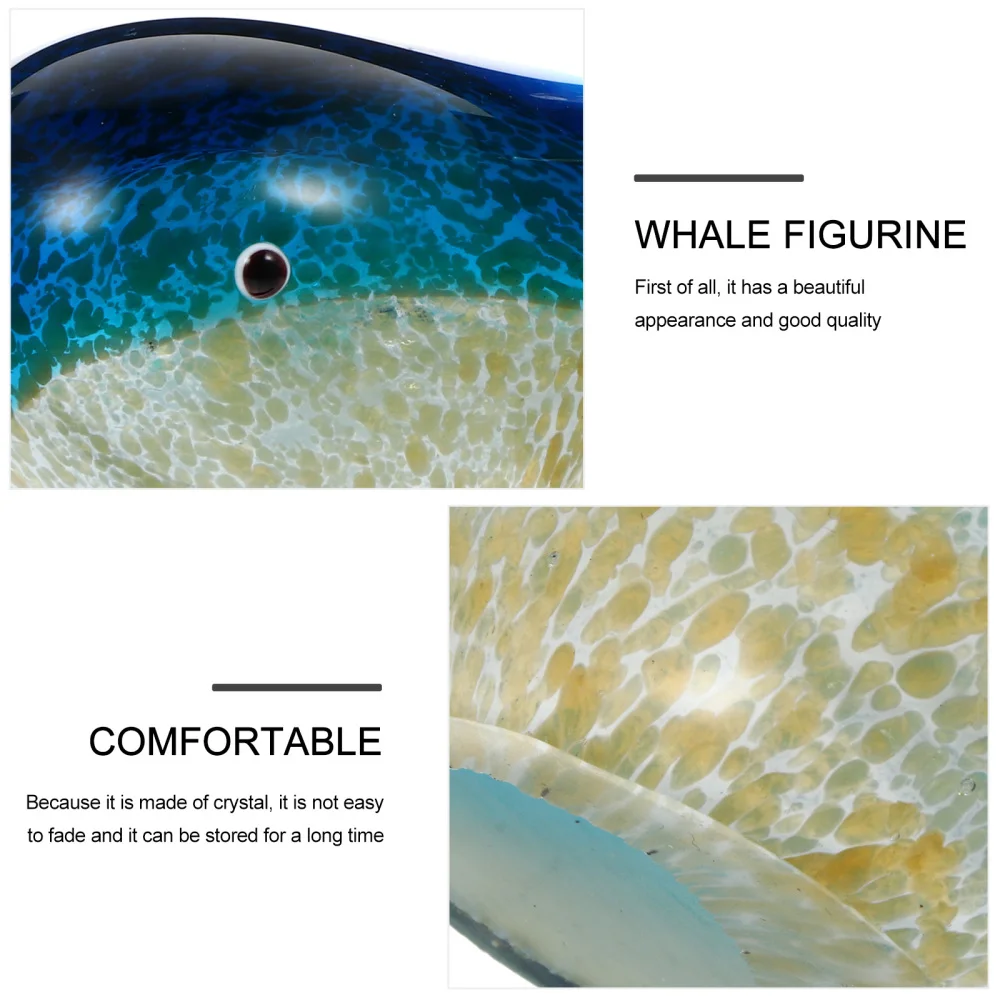 

Whale Sculpture Crystal Whale Decor Creative Whale Crafts Whale Figurine