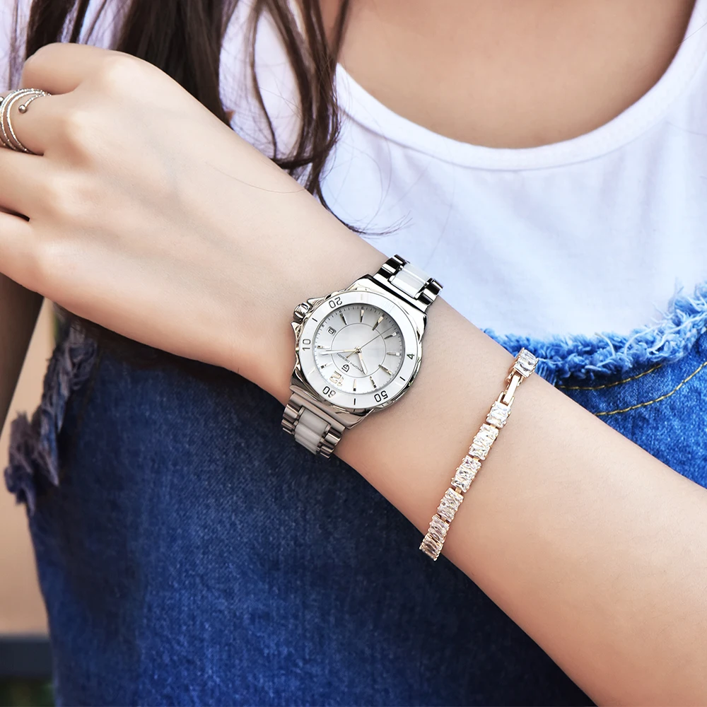 Часы Pagani женские дизайнерские с керамическим браслетом | Наручные часы