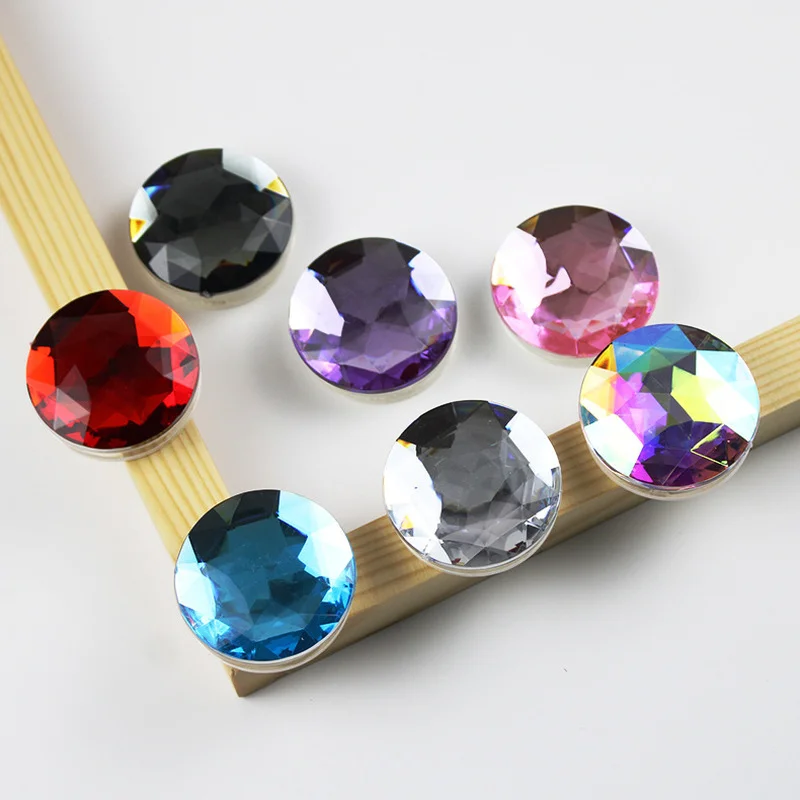 

3D Gem Popular Mobile Phone Finger Ring Grip Folding Holder for IPhone XS Samsung Stretch Plasitc Bracket