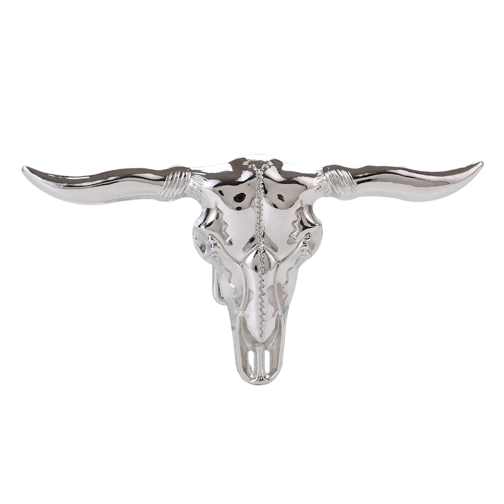 

Vintage Style Western Bull Longhorn Steer Belt Buckle Silver for Men Cowboys