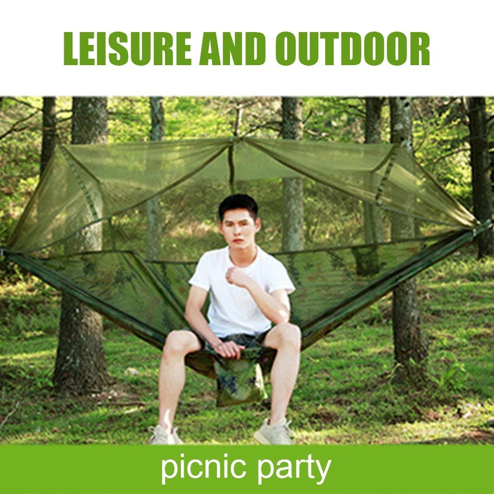 

Camping Hammock Mosquito Net and Hammock Canopy Portable Nylon Hammock Rain Fly Tree Straps Net Hammock