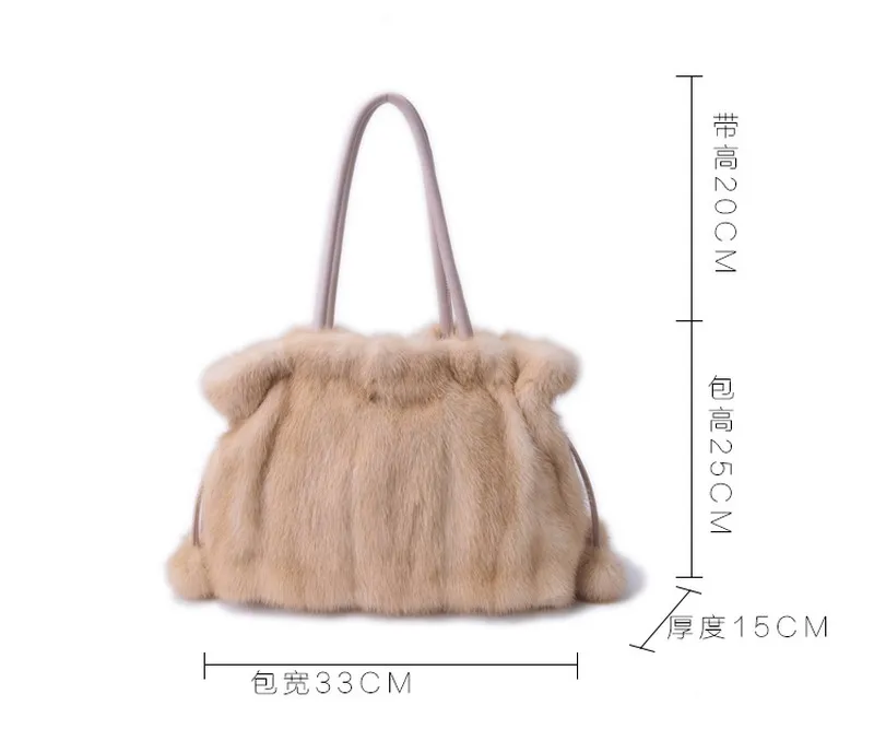 2020 женская сумка из натурального меха норки сумки на запястье зимние модные