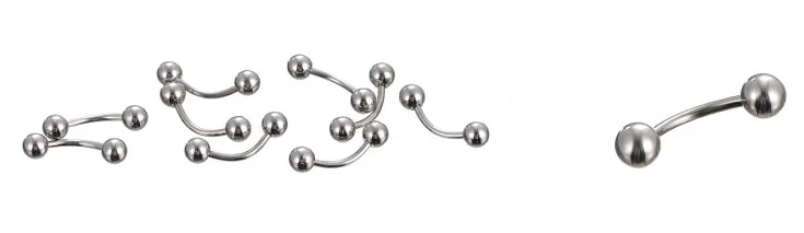 16/32 шт. Нержавеющая сталь ZirconLabret Сережка для пирсинга носа внутренний винт серьги-гвоздики с защитой от проколов; Привлекательные женские нос ювелирные изделия для пирсинга