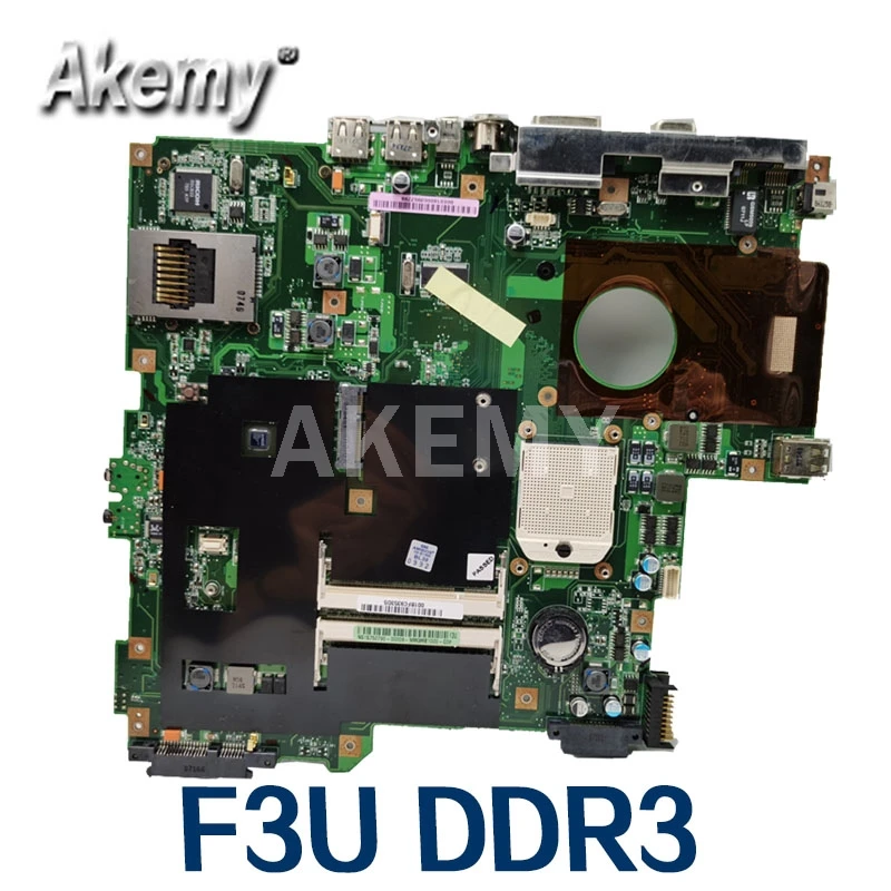 

Akemy For ASUS F3U Laotop Mainboard F3U Motherboard with DDR3 Without graphics card
