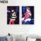 Kpop Bangtan Плакаты для мальчиков и принты корейский певец ремешок хобби настенное искусство холст живопись декоративная картина гостиная домашний декор