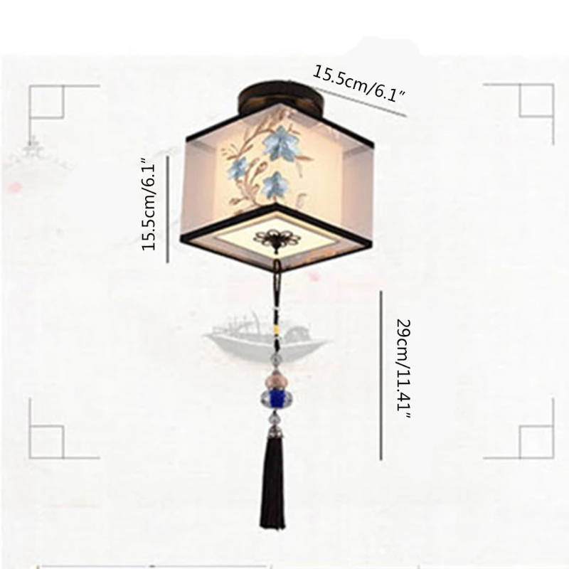 

Classic Vintage Chinese Led Hanging Ceiling Lights China Design Modern Pendant Ceiling Lamp for Living Room Bedroom