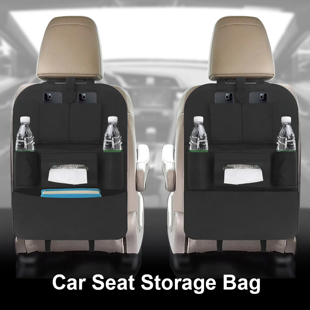 

Мульти Карманы войлочная автомобильная сумка для хранения на заднее сиденье универсальная сумка для хранения салфеток для телефона органа...