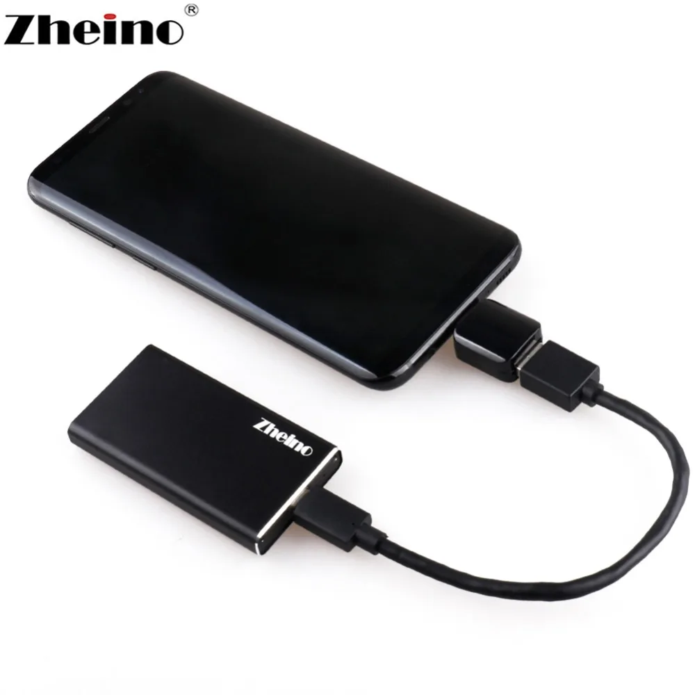 Zheino Мини Портативный жесткий диск коробка USB3.1 mSATA SSD чехол алюминиевый внешний корпус для mSATA/половина размер SSD