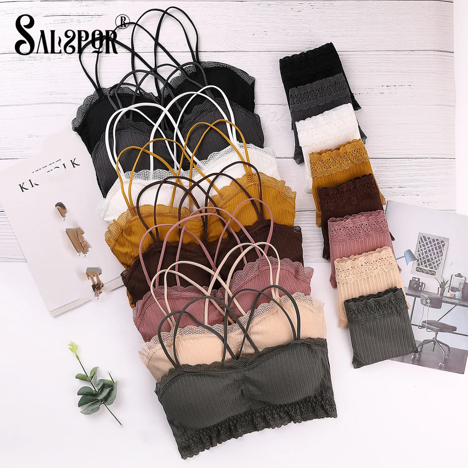 SALSPOR женский кружевной комплект нижнего белья сексуальное нижнее белье Мягкие