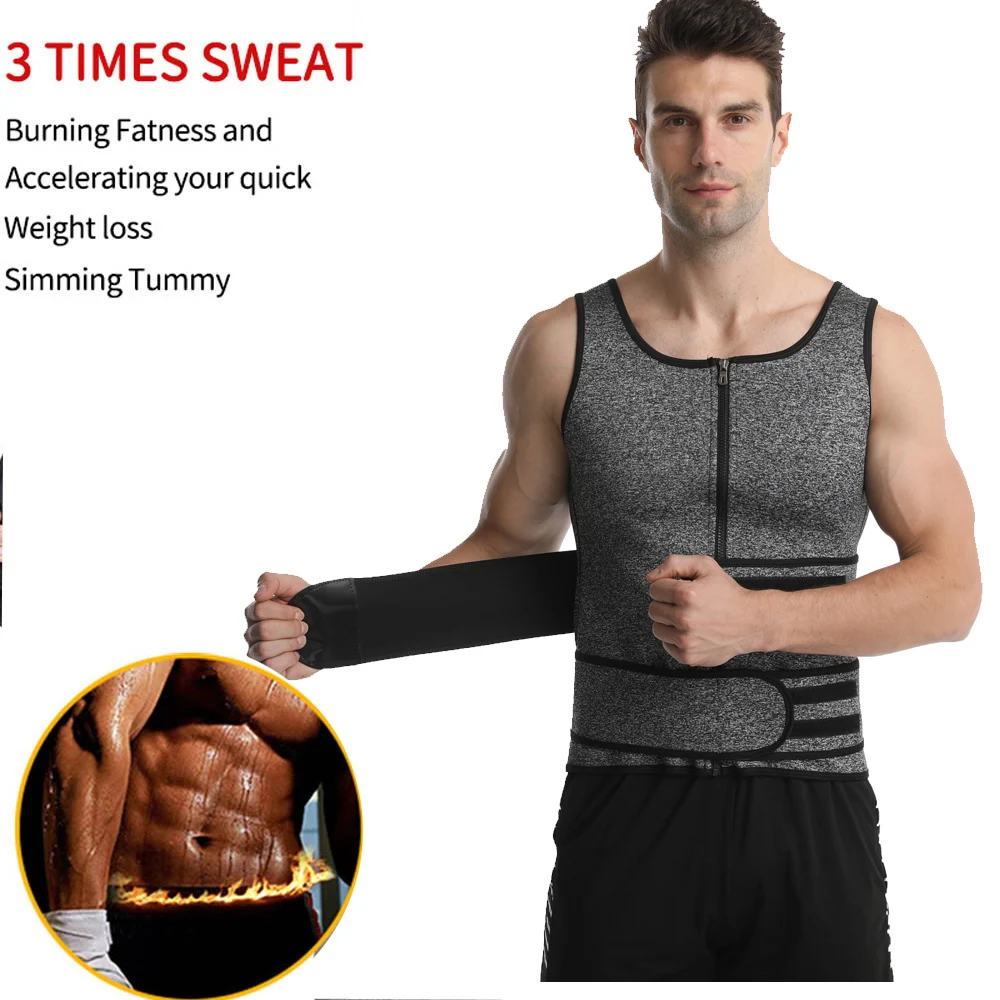 

Men Body Shapers Shapewear Waist Trainer Neoprene Sauna Sweat Vest Slimming Trimmer Fitness Corset Belt Reducing Loss Weight