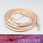 Кабель для наушников LN006752, 2,5 мм, 3,5 мм, XLR, сбалансированный, 16 ядер, 99% 7N, OCC, для FOSTEX, TH900, MKII, MK2, TH-909