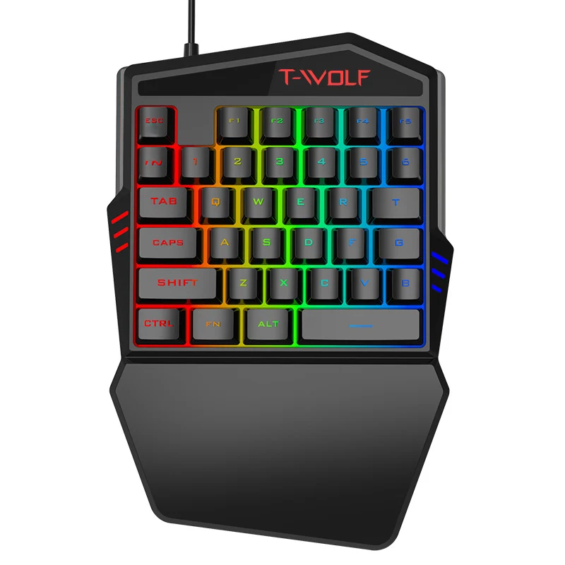 

Eating Chicken Game Wired Backlit Keyboard and Mouse Set Eating Chicken Artifact One-handed Mechanical Gaming Keyboard, Throne