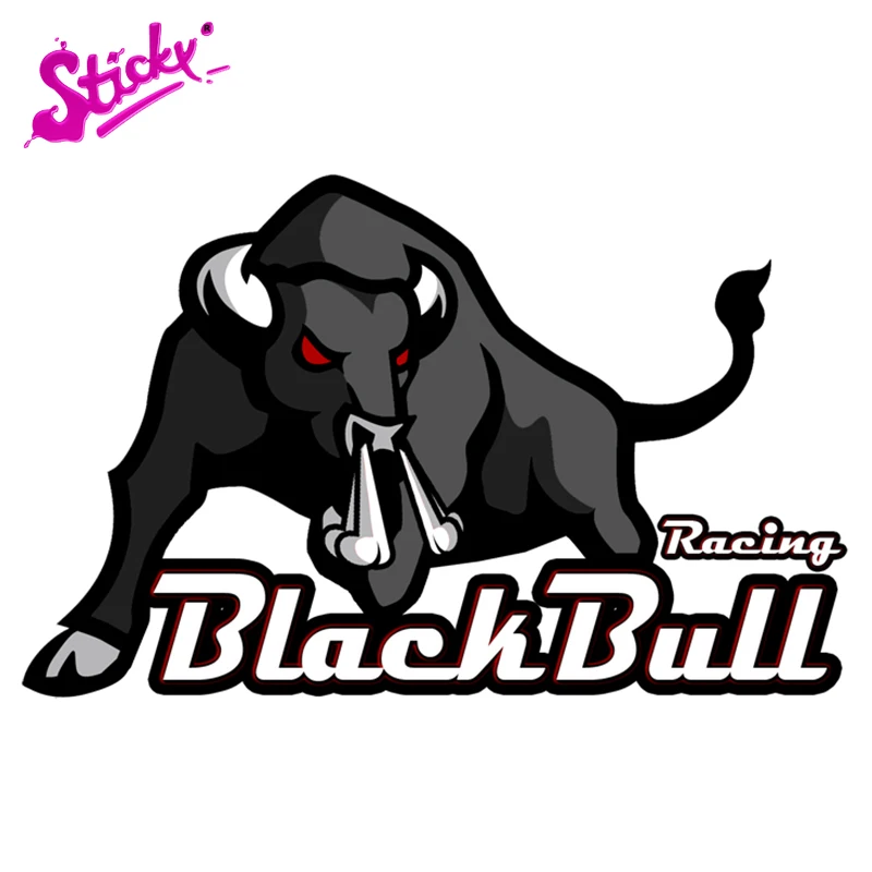 

Клейкая наклейка классные наклейки на автомобиль, черный бык, гонки, Декор, мотоцикл, внедорожник, багажник ноутбука, гитара, ПВХ, Виниловая ...