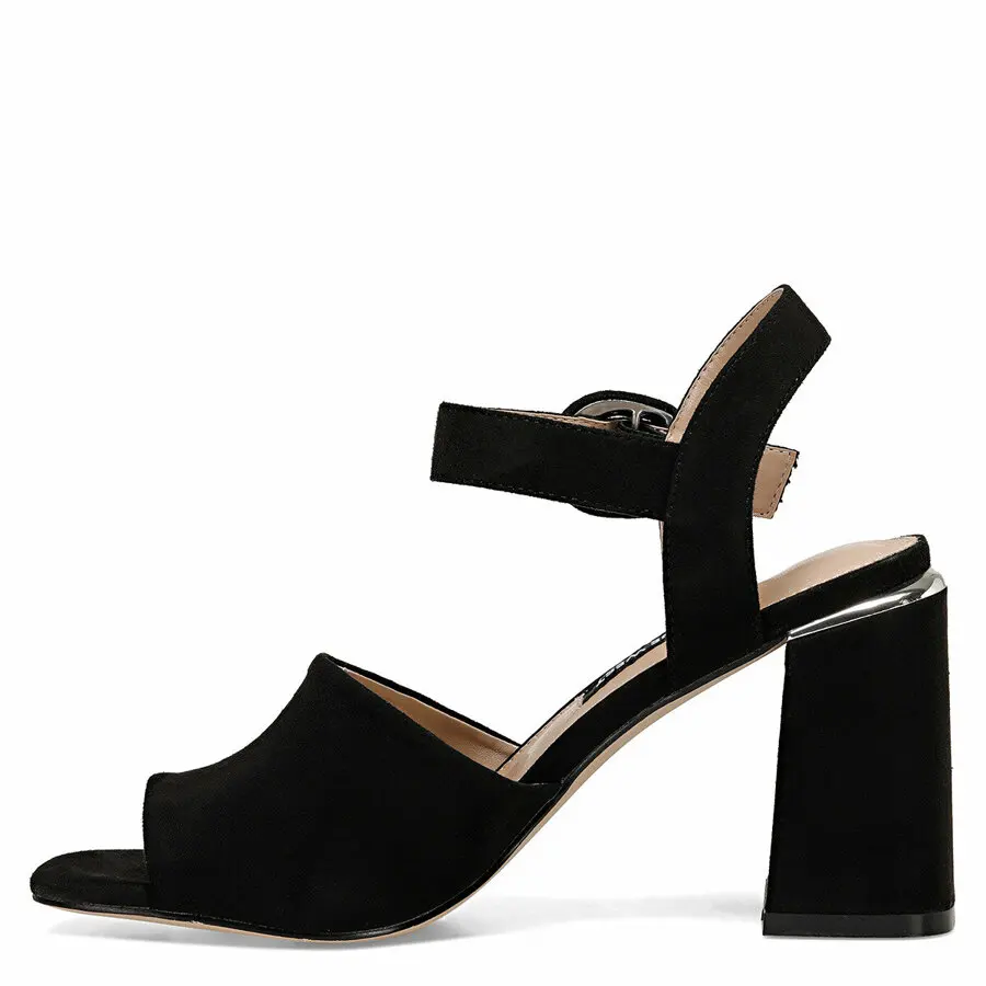 

Women Sandals Nine West Lonella Black Women'S Heeled Sandals