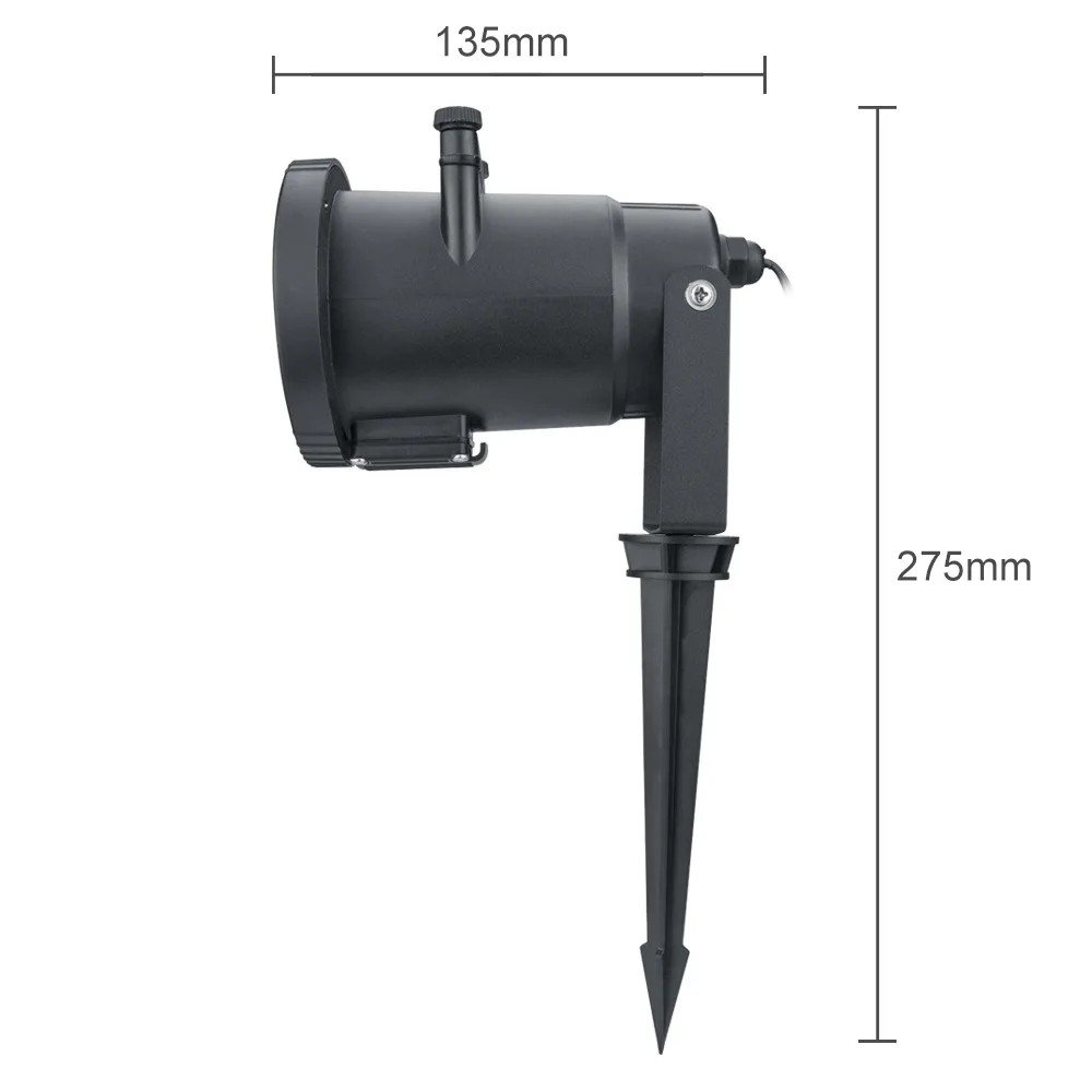 12 узор открытый водонепроницаемый светодиодный рождественский снежинка