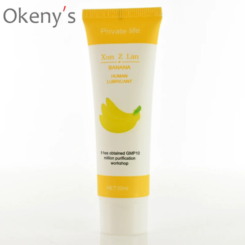 Смазка на водной основе со вкусом банана крем для тела Смазывающий масляный гель
