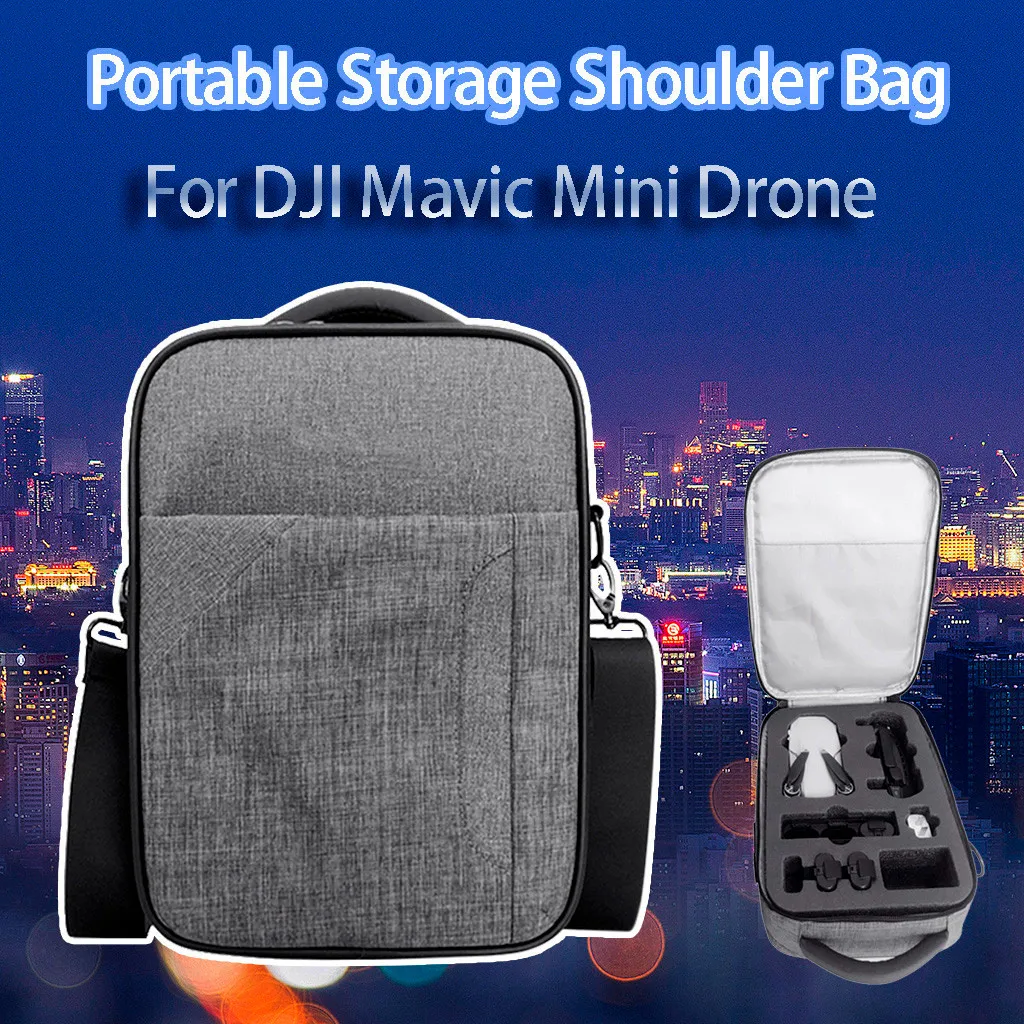 

31.5x23.5x11.5cm Portable Storage Bag Cloth+XPE Waterproof Carry Case Storage Shoulder Bag For DJI Mavic Mini Drone 2021