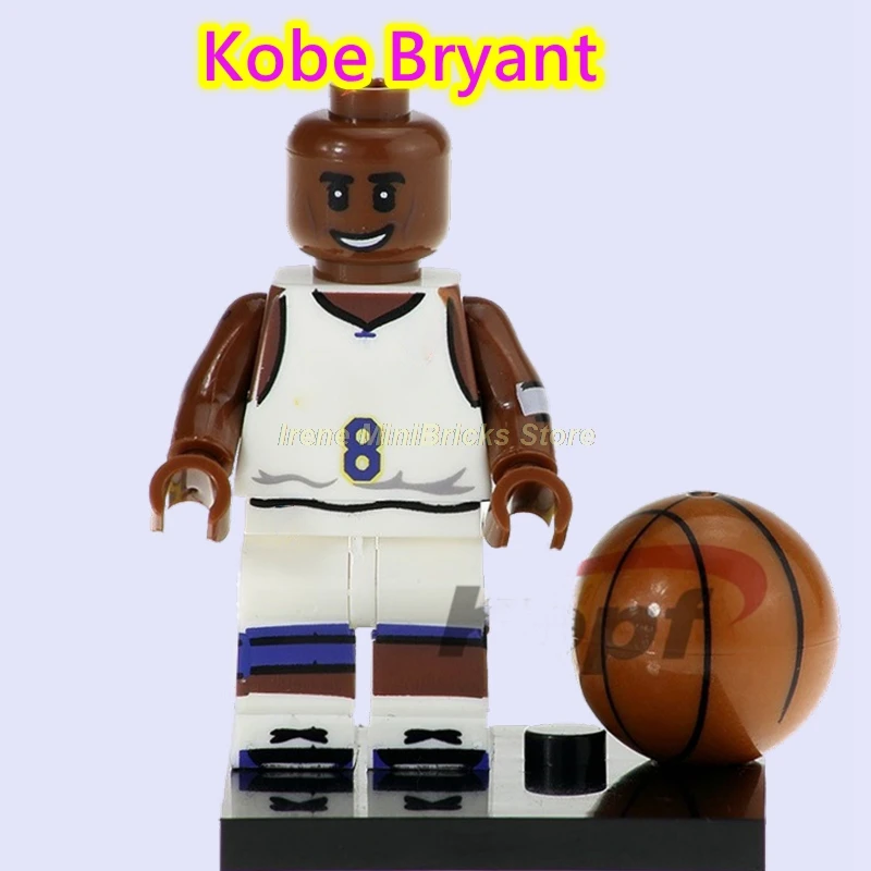 Kobe Bryant Football Player Cristiano Ronaldo Neymar Beckham Kobe Bryant Messi Pogba Modric Labron James Toys For Children Building Blocks - Цвет: Kobe Bryant