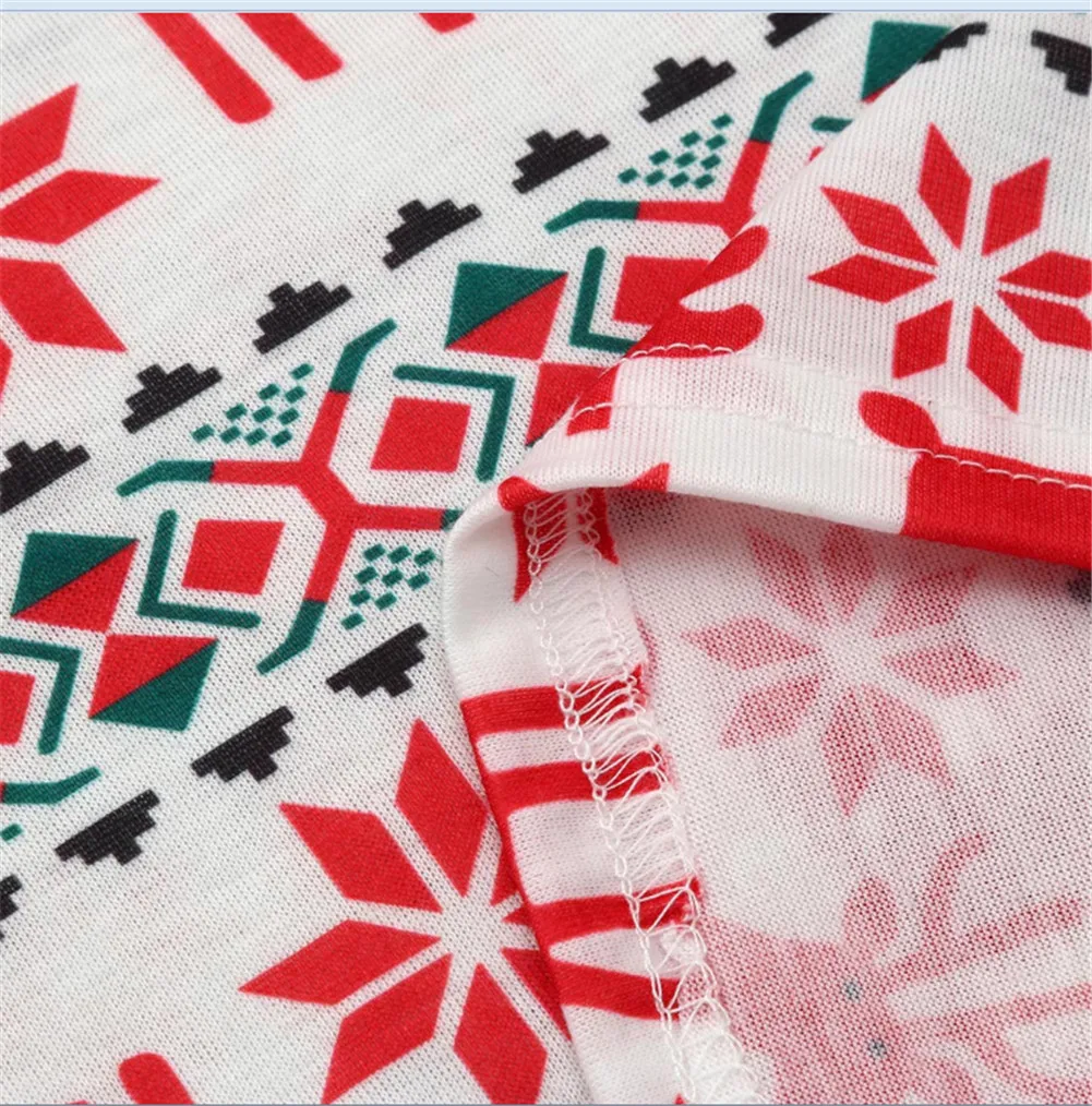 Недавно Семейные комплекты Рождественская Пижама топы с длинными рукавами и