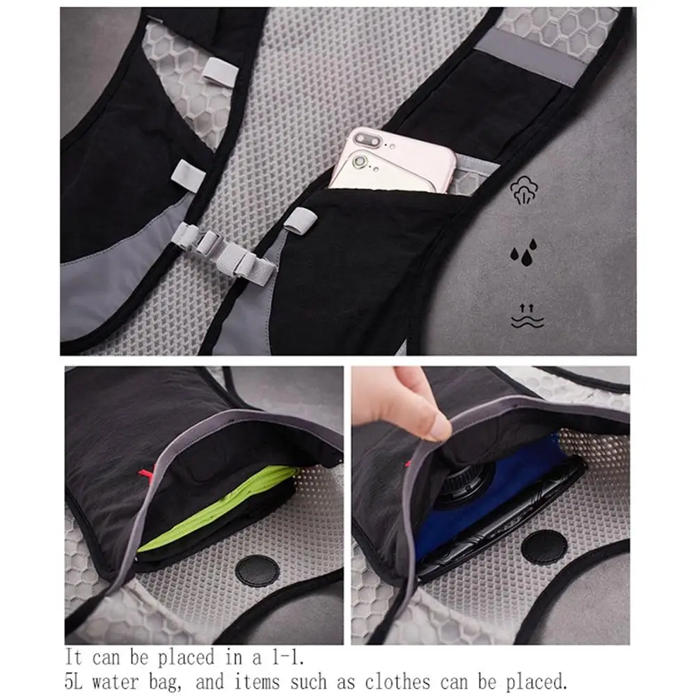 Велосипедный жилет для бега на открытом воздухе регулируемый светоотражающий