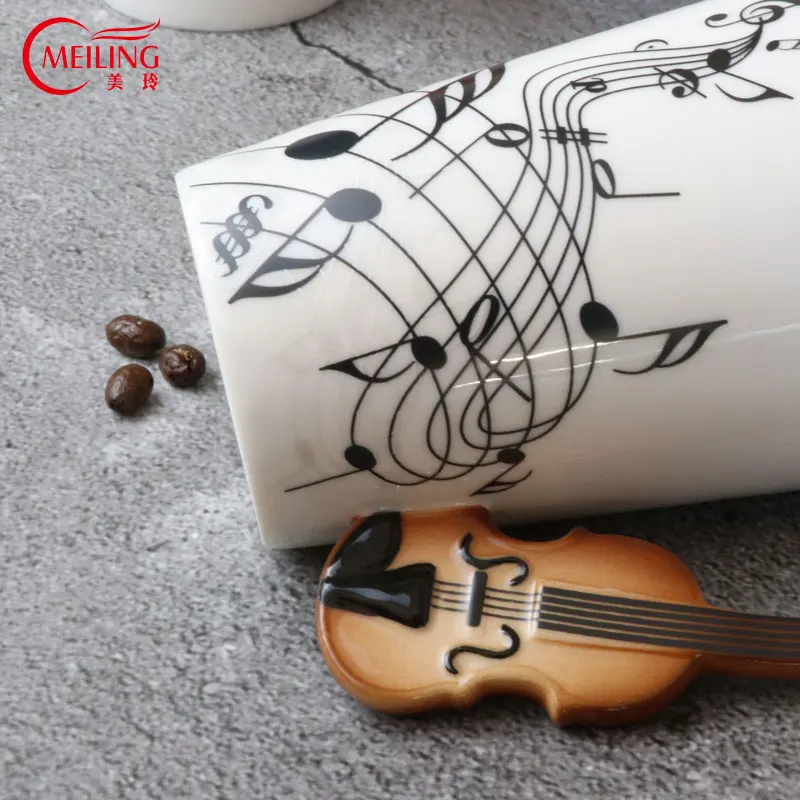 Керамическая музыкальная кружка для путешествий креативные кофейные кружки