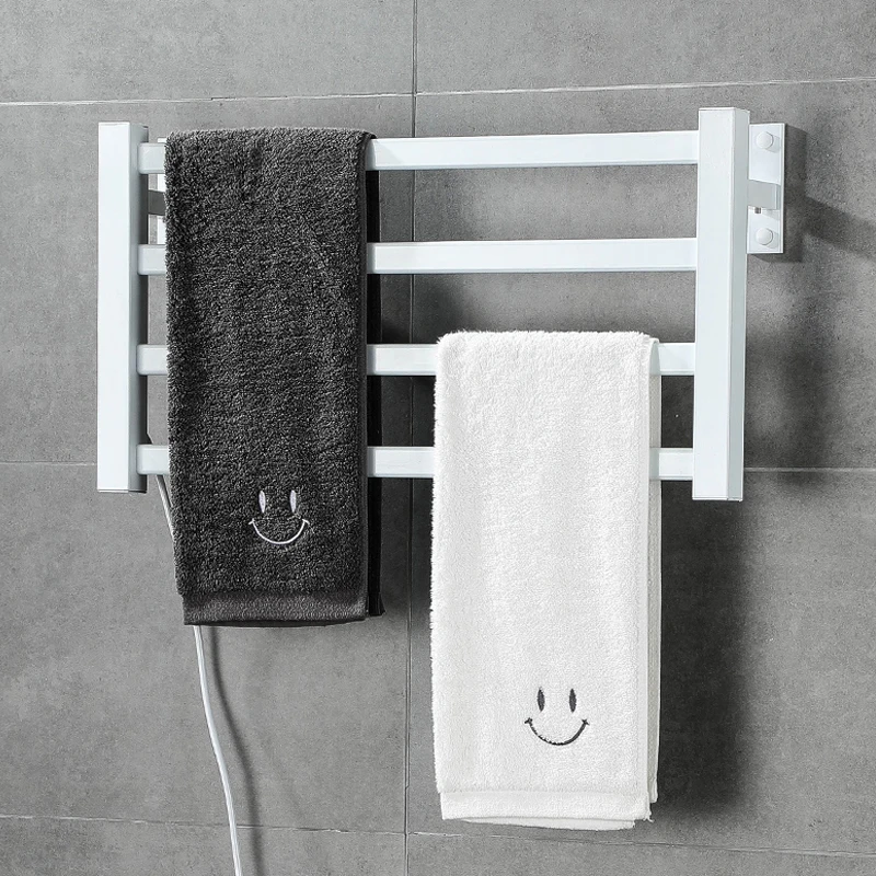 

Bathroom Electric Bath Towel Warmer Heating Towel Shelf Rack Towel Rail Temperature control Time Control Electric towel rack