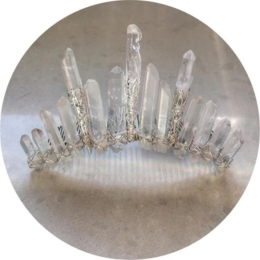 Luxury Natural Crystal Hair Combs Headdress Prom Bridal Wedding Accessories Gold Leaves Jewelry Pins | Украшения и аксессуары