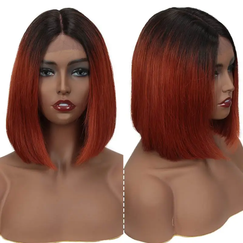 Короткие парики из человеческих волос Rebecca для чернокожих женщин блондинка