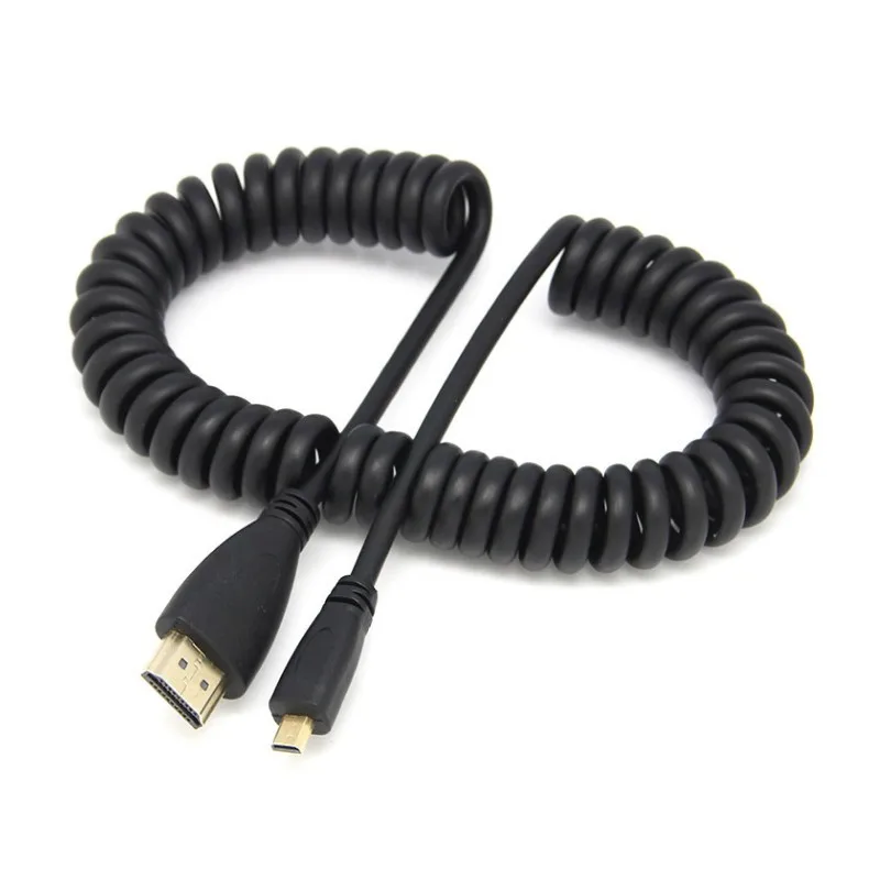 

HDMI от A до mini Raspberry Pi с пружинным кабелем дисплея, SLR-камеры, видеорегистратора, телевизора