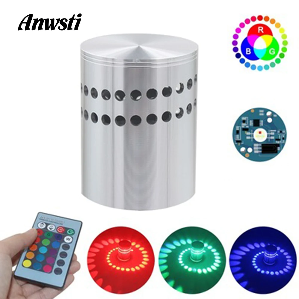 RGB светодиодный ные Настенные светильники для декора планшетов 3 Вт приглушаемая