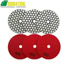 SHDIATOOL 6 шт алмазные сухие полировальные колодки для гранитной мраморной керамики 4-дюймовые полимерные скрепленные Алмазные Гибкие Полировальные Диски 100 мм #400