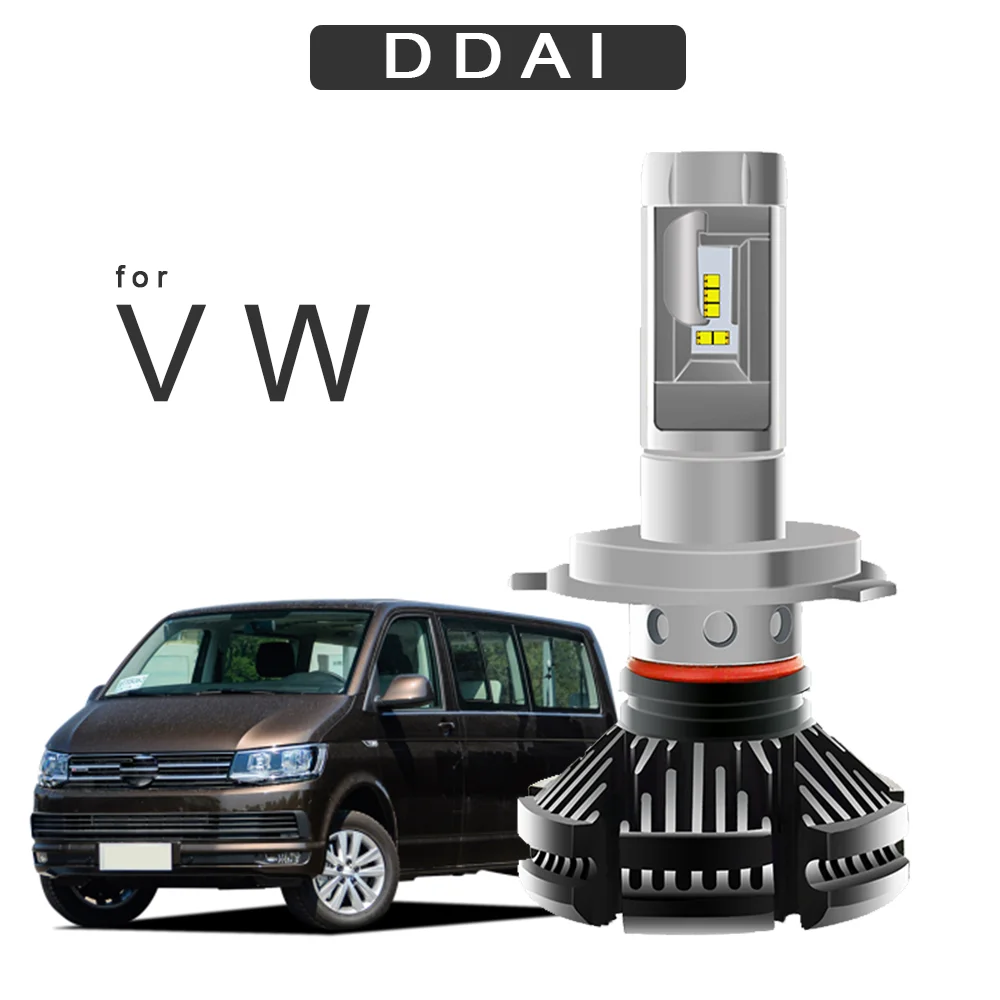 DDAI светодиодные Яркие фары для авто фар h4 h7 Фары VW T4 T5 SANTANA T0URAN PASSAT fit автомобильные