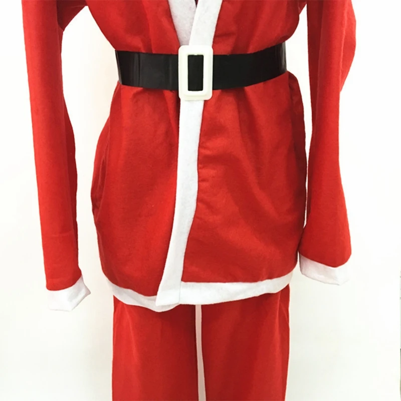 Christmas Men Santa Claus Costume Funny Circus Naughty Harlequin Uniform Cosplay Xmas Party Decor for Adult Women F3MD |
