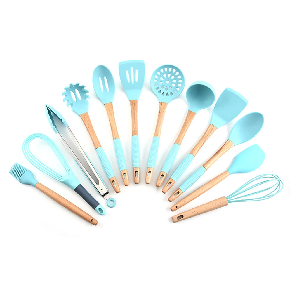 

Silicone Kitchenware Set Kitchen Utensils Non-stick Cooking Tools Kitchenware Set of Kitchen Appliances Silicone Kitchen Kit