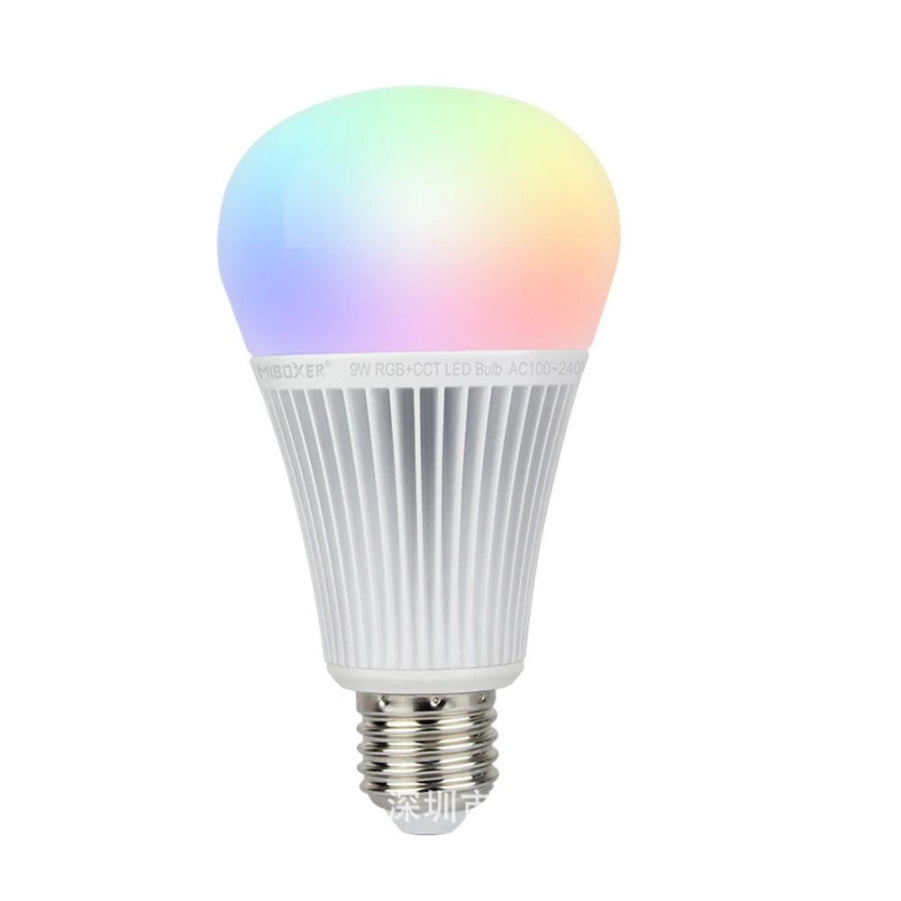 

Miboxer 9W RGB+CCT LED Bulb FUT012 E27 light AC100~240V Smart led lamp 2.4G Remote /APP Control