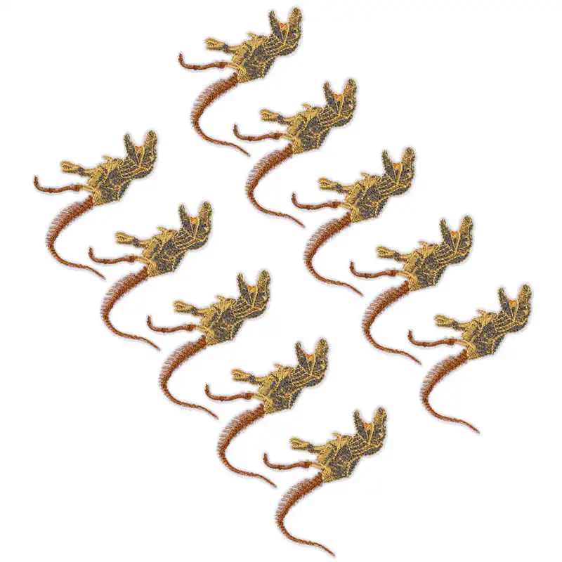 Патч украшения ткани патчи с животным узором аппликацией и вышивкой платье