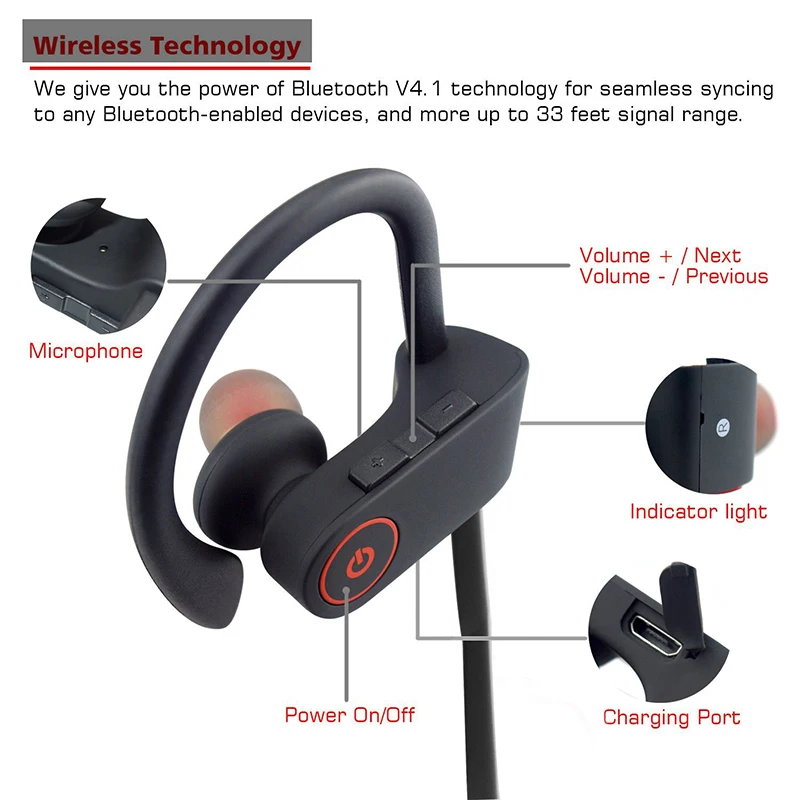 FDBRO новые игровые наушники с активным шумоподавлением спортивные Bluetooth