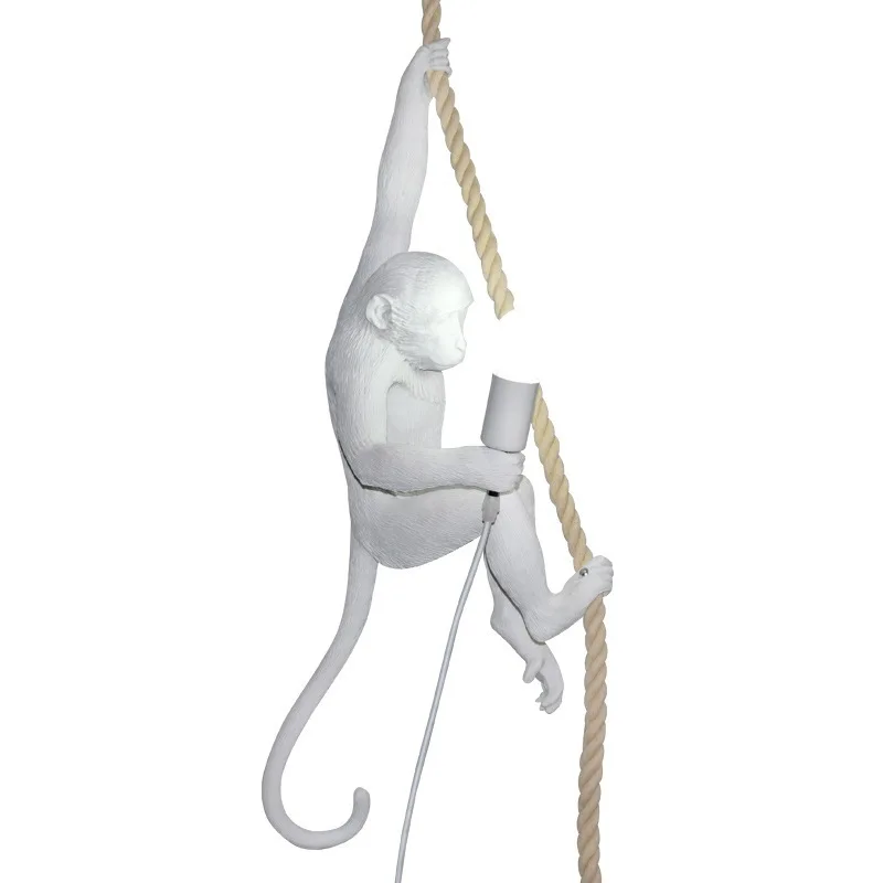 Креативные подвесные светильники в форме обезьяны из смолы Золотая Обезьяна