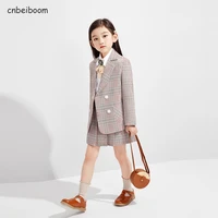 girls suit 2021 new korean style blazer high waist skirt school girl british children jacket suits sold teenager girls costumes