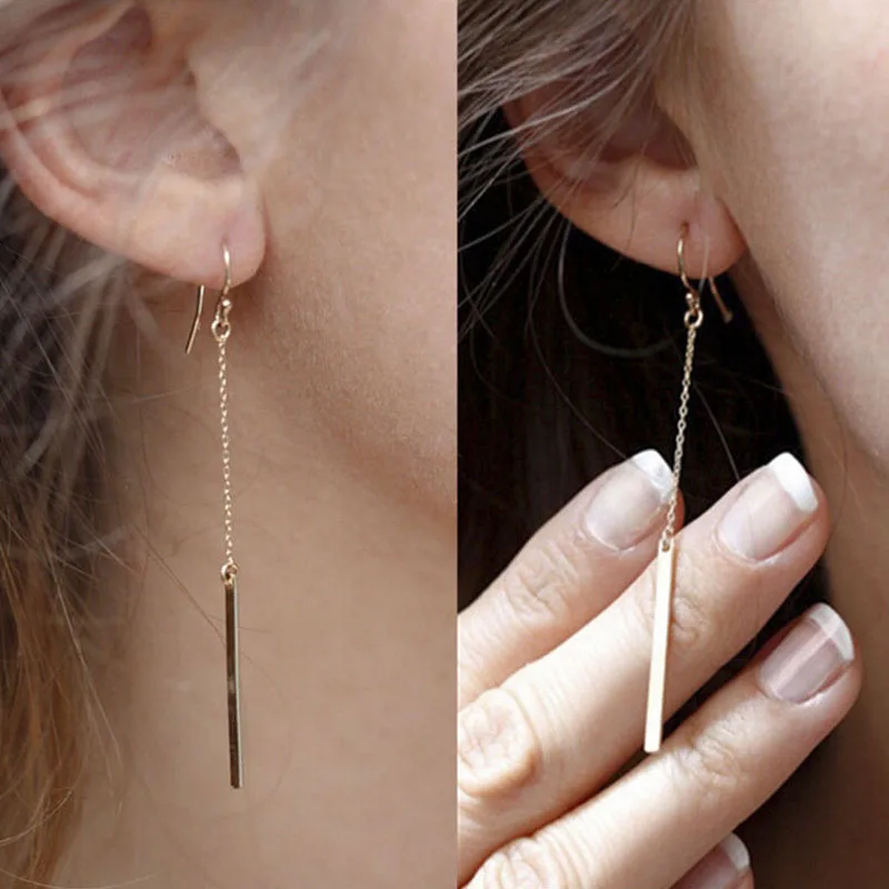 

Женские серьги-гвоздики золотого цвета, 1 пара