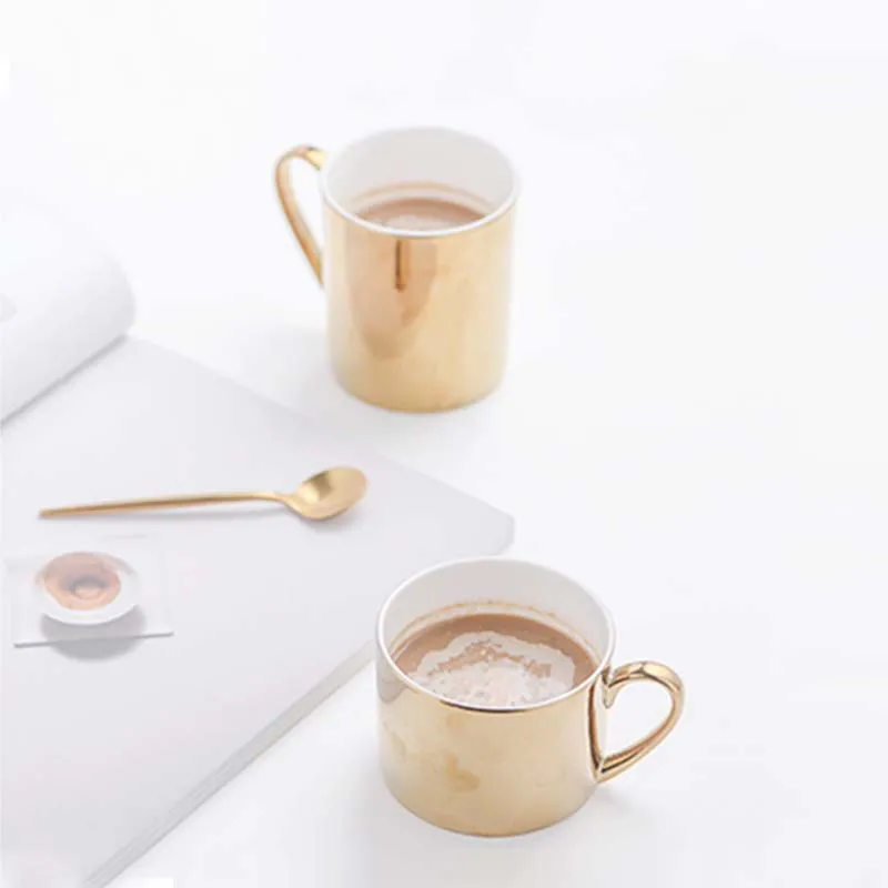 Новая позолоченная кружка в скандинавском стиле из костяного фарфора ковбойская